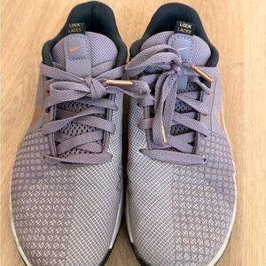 Nike Lavender Rose Gold Athletic Training Shoes